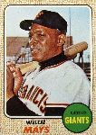 Willie Mays 1968 Topps baseball card