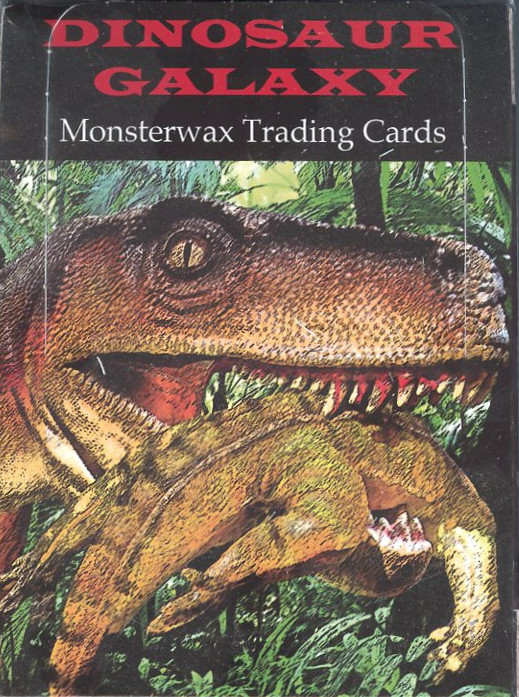 Dinosaur card set text written by Mike Riley for the 2015 Monsterwax Dinosaur Galaxy Card Sets.